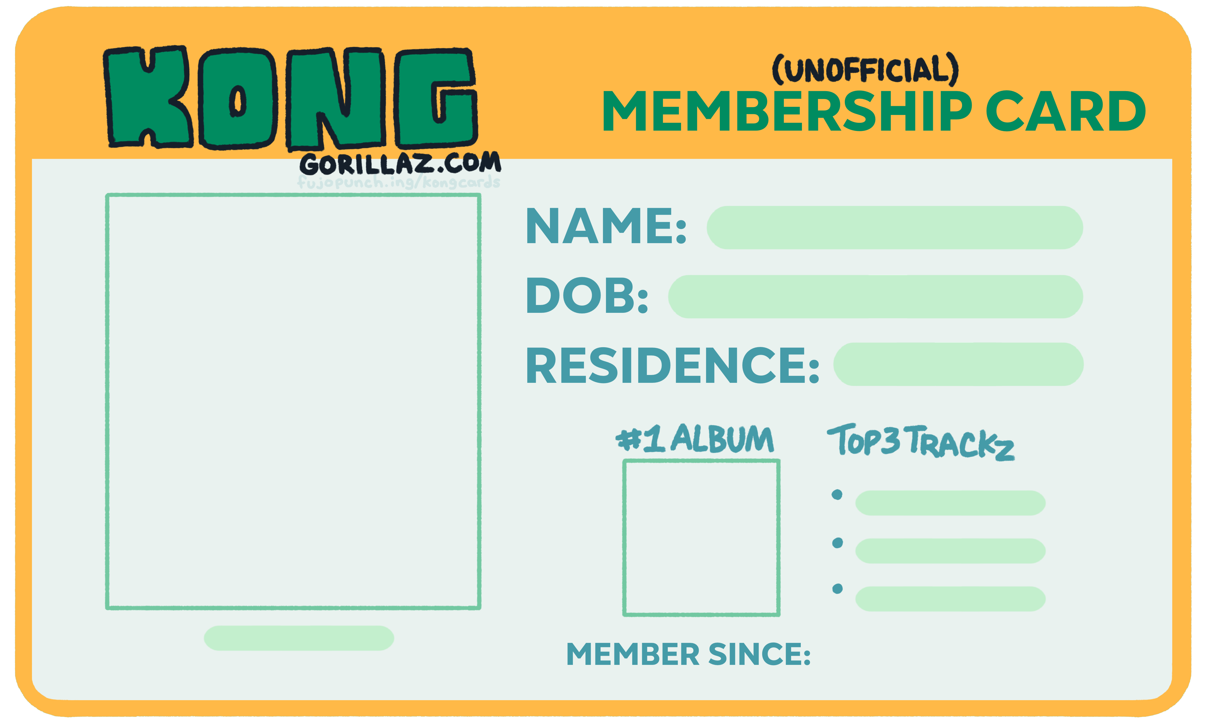 premade card with colors based on Russel